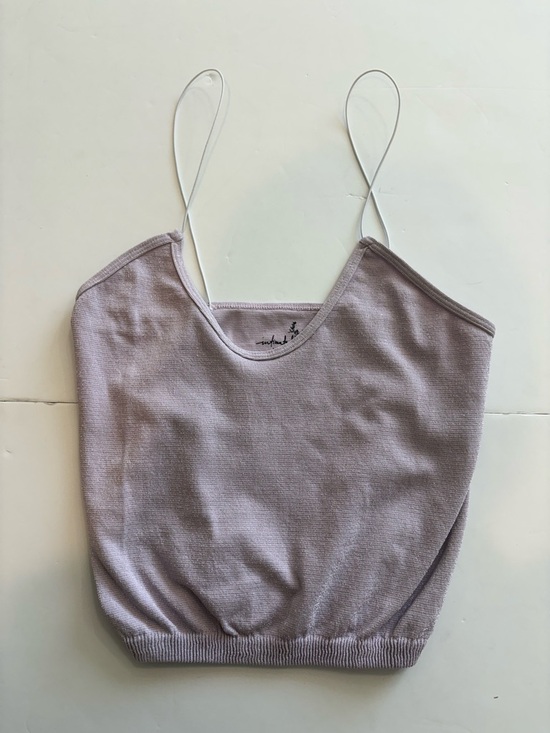 Free People Tops - Free People Intimately Women's Lilac Shimmer Cropped Tank Top M/L